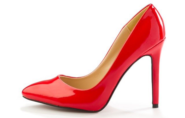 red shoe heel