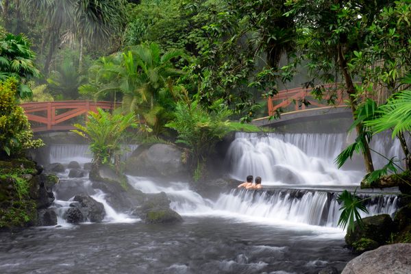 Tabacon Thermal Resort Spa PLAY thermal hot springs bridges