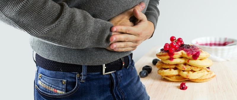 The holiday bloat caused by a change of diet
